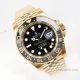2023 Super Clone Rolex GMT-Master ii 126718grnr Yellow Gold Jubilee Watch in EW Factory Cal.3285 Movement 40mm (3)_th.jpg
